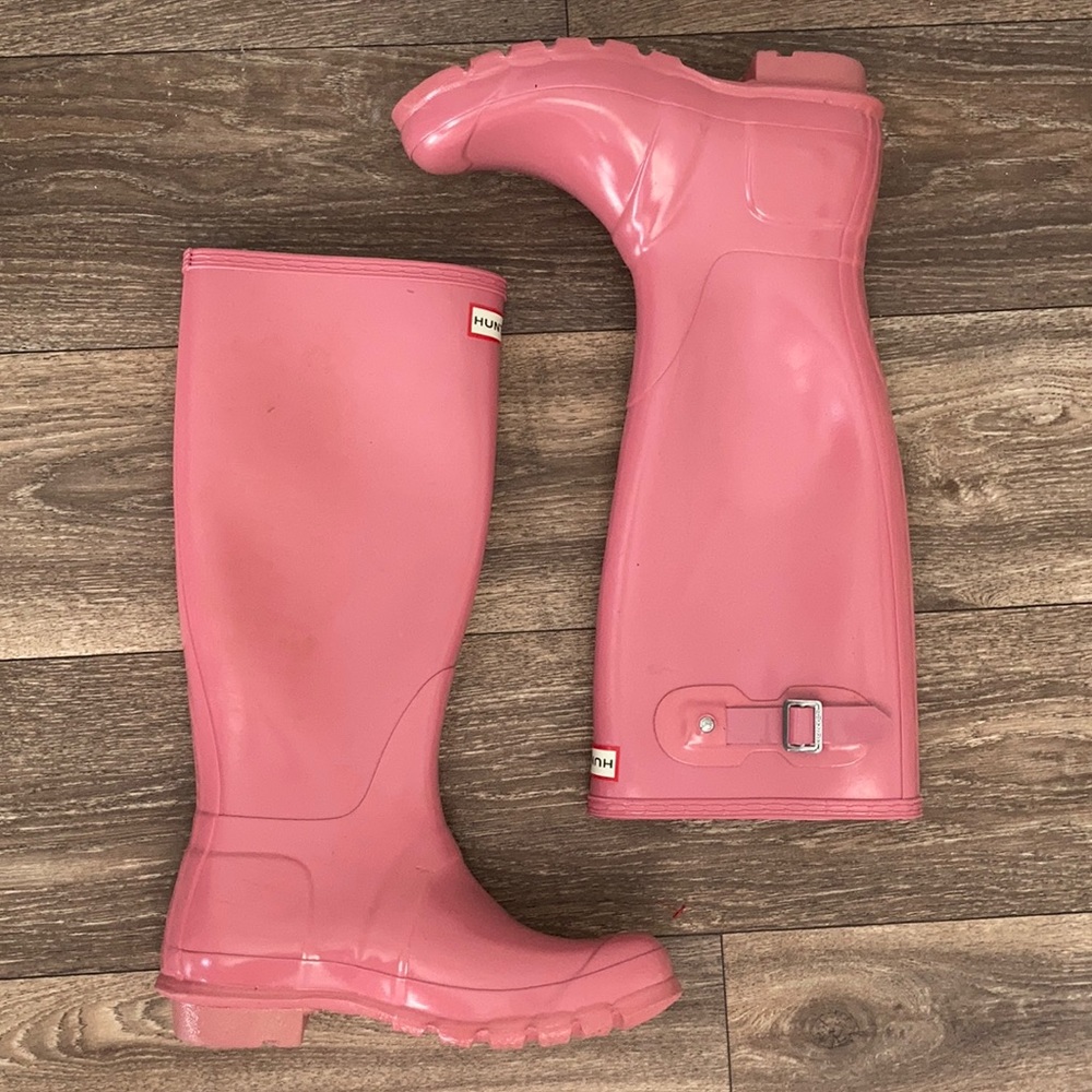 Pink Hunter High Rain Boots size 7